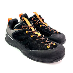 Butora Lcarus Approach Mens Sz 12 Black Orange Suede Athletic Rock Climbing Shoe